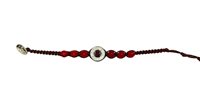 Bracciale Tamashii Ruota della Preghiera in Agata Rubino BHS339-124R - BHS339-124R